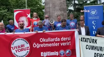 Eğitim-İş Trabzon Şubesi: 'Vakıf Maskesi Takmış Tarikatlar MEB Protokolleri Aracılığıyla Eğitimde Cirit Atmaya Devam Etmektedir'