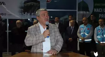 Sivas'tan kutsal topraklara gidecek hacı adayları dualarla uğurlandı