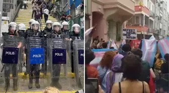Beyoğlu ve Şişli'de İzinsiz Yürüyüşe Polis Müdahalesi