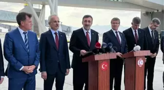 Cumhurbaşkanı Yardımcısı Yeni Ercan Havalimanı Terminal Binası İnşaatını İnceledi