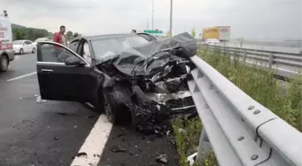 Kuzey Marmara Otoyolu'nda 4 araç birbirine girdi! Öğretim üyesi olay yerinde hayatını kaybetti