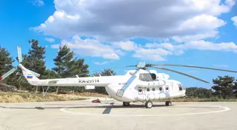 Mersin'de Orman Yangınlarına 2 Helikopter Destek