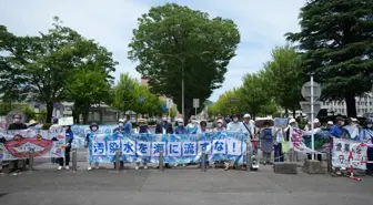 Japonya'nın Nükleer Olarak Kirlenmiş Suyu Denize Boşaltma Planı Protesto Edildi