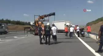 Silivri TEM Otoyolu'nda zincirleme kaza: 3 yaralı