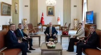 TBMM Başkanı Numan Kurtulmuş, CHP Grup Başkanı Özgür Özel ve Grup Başkanvekilleri ile Görüştü