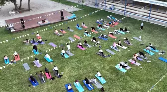 Çerkezköy'de Dünya Yoga Günü etkinliği düzenlendi