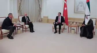 Cevdet Yılmaz ve Mehmet Şimşek BAE Devlet Başkanı ile görüştü