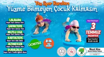 Mamak Belediyesi'nin Portatif Yüzme Havuzlarına Kayıtlar Başlıyor
