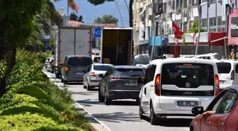 Muğla'da Kurban Bayramı tatili nedeniyle trafik yoğunluğu yaşanıyor