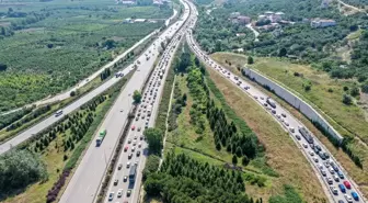 Kurban Bayramı tatilinde İstanbul-İzmir Otoyolu'nda yoğunluk