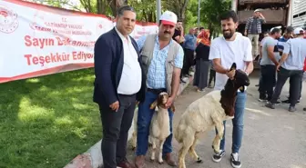 Depremlerde hayvanları telef olan yetiştiricilere bedelsiz hayvan dağıtımı yapılıyor