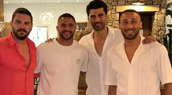 Herkes Tolgahan Sayışman, Kyle Walker, İsmail Filiz ve Cenk Tosun'un birlikte çektirdiği fotoğrafı konuşuyor