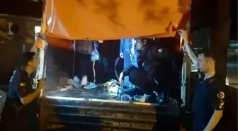 Muğla'da Kamyon Kasasında 41 Kaçak Göçmen Yakalandı