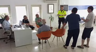 Bafra'da otobüs terminalinde kurban bayramı öncesi bilgilendirme toplantısı yapıldı