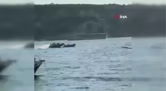 Burgaz Adası açıklarında kontrolden çıkan bot çarpıştı