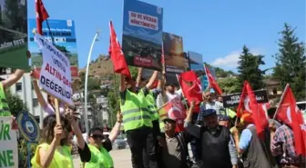 Tokat'ta Köylüler Maden Arama Çalışmalarını Protesto Etti