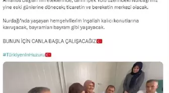 Cumhurbaşkanı Erdoğan, depremzede aile ile bayramlaştı