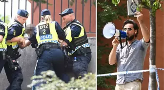 İsveç'te cami önünde Kur'an-ı Kerim yakıldı, polis sadece izledi