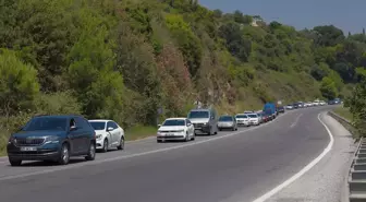 Kurban Bayramı tatilinde Antalya-Konya kara yolunda trafik yoğunluğu