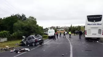 Çorlu'da otobüs kazasında 1 ölü, 3 yaralı