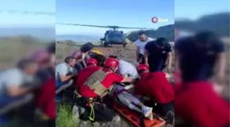 Tunceli'de yüksekten düşen genç kız askeri helikopterle hastaneye kaldırıldı