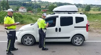 Sinop'un Erfelek ilçesinde trafik denetimi gerçekleştirildi