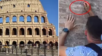 İtalya'da Kolezyum'a zarar veren turistin kimliği tespit edildi
