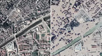 Hatay'da depremin izleri uydu fotoğraflarına yansıdı