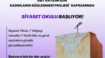 KA.DER, 2024 yerel seçimlerinde aday olacak kadınlar için 'Siyaset Okulu' düzenliyor