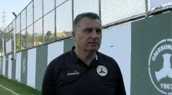 Giresunspor Teknik Direktörü Mustafa Kaplan: Ligin ilk yarısında puan toplamalıyız