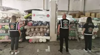 Mersin'de 24 Ton Polyester Kumaş Kaçakçılığı Engellendi