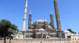 Selimiye Camisi Restorasyonunda Çimento Harçları Kaldırıldı