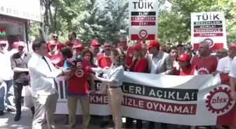 Disk'ten Tüik Önünde Enflasyon Açıklaması... Arzu Çerkezoğlu: 'Tüik'in Açıkladığı Enflasyon Rakamıyla Halkın Yaşadığı Enflasyon Arasındaki Makas...