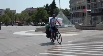 Kök hücre bağışına dikkat çekmek için 7 bin kilometre pedal çevirecek