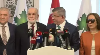 Meclis'te Saadet-Gelecek İttifakı...Davutoğlu: 'Tbmm'nin Denetim Gücünü Artırmak Üzere Karşlıklı Fedakarlıklar Yaparak Önemli Bir Adım Attık'