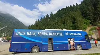 Halk Bankası, Uzungöl'de Mobil Şube Açtı