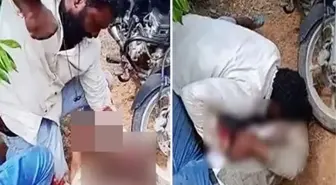 Hindistan'da bir adam, karısı ile ilişki yaşayan arkadaşının boğazını kesip kanını içti
