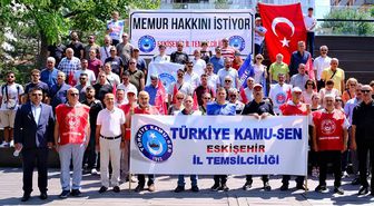 Maaş artışından tatmin olmayan memurlar sokağa indi: Rakamlar yeniden hesaplansın