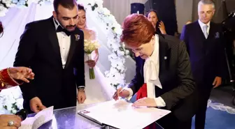 Meral Akşener, İYİ Parti Seçim İşleri Başkanının kızının düğününde nikah şahidi oldu