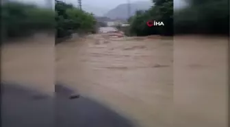 Zonguldak'ta sağanak sele neden oldu, üç köye ulaşım sağlayan köprü kullanılamıyor