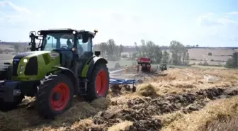 Keşan'da Anız Yangını Buğday Tarlalarına Sıçramadan Söndürüldü