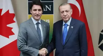 Cumhurbaşkanı Erdoğan'ın NATO temasları sürüyor! Kanada Başbakanı Trudeau ile görüştü