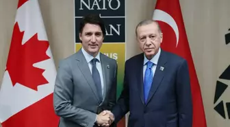 Cumhurbaşkanı Erdoğan, Kanada Başbakanı Trudeau ile Görüştü