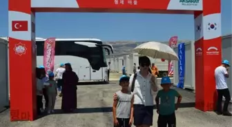 Aksaray Belediyesi ve Güney Kore Hope Bridge Derneği, Kahramanmaraş'ta konteyner kent açtı