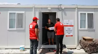 Kızılay, depremden etkilenen ailelere kurban payı dağıttı