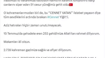 15 Temmuz şehitleri için 'Cennet Vatan' belgeseli hazırlandı