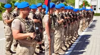 Korkutlar Jandarma Özel Harekat Taburu, Şırnak'ta petrol arama çalışmalarının emniyet tedbirlerini sağlamak için yola çıktı