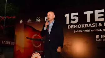 15 Temmuz Milli Birlik ve Demokrasi Günü Saraçhane Parkı'nda Kutlandı