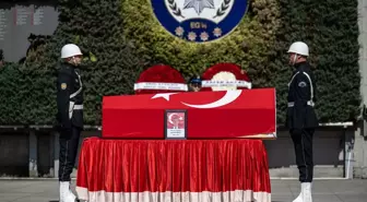 Kağıthane'de şehit olan polis memuru için tören düzenlendi