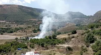 Amasya'da Yuvacık köyünde bir bağ evi yangın sonucu kullanılamaz hale geldi